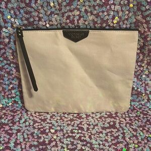 Victoria's Secret Cream Makeup bag